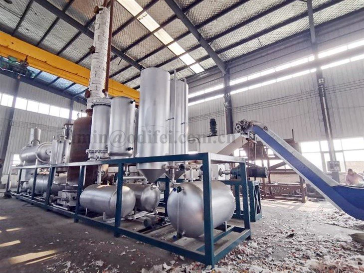 continuous waste plastic pyrolysis plant (2)
